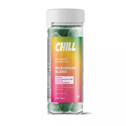 Broad Spectrum CBD - 50mg - Mushroom Gummies - Chill