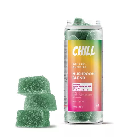 Broad Spectrum CBD - 50mg - Mushroom Gummies - Chill