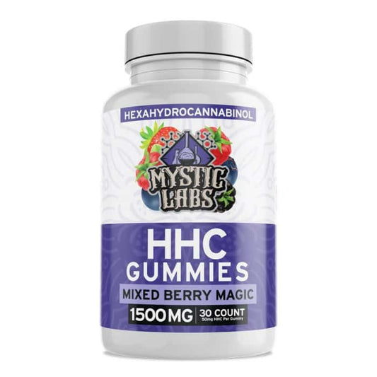 HHC GUMMIES - Berry - (50mg) - 1500mg - Mystic Labs - 30 count