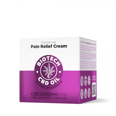 10,000mg CBD Relief Cream - 4oz - Biotech CBD